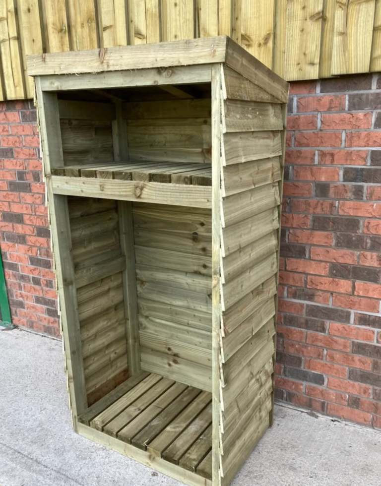 LOG STORE SHED SUPER HEAVY DUTY TIMBER FIREWOOD STORAGE £125 FREE LOCAL DELIVERY BURNLEY