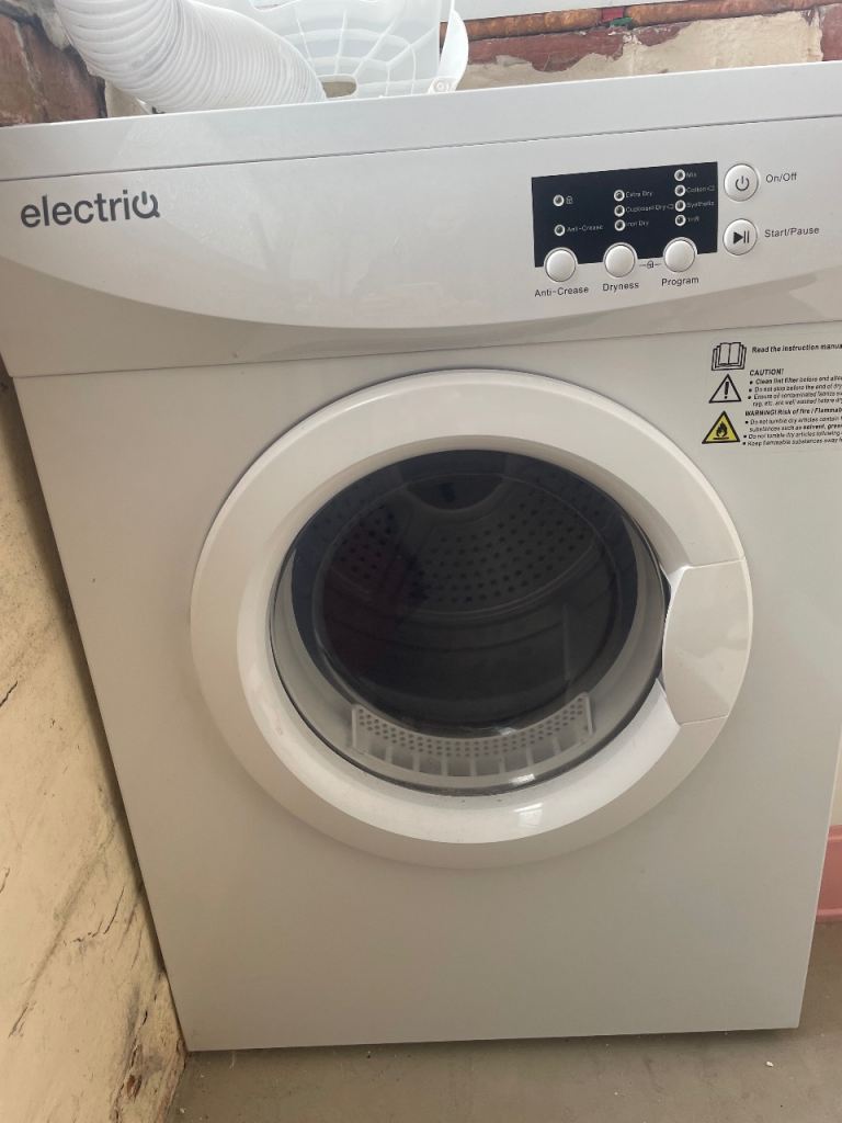 ElectriQ Tumble Dryer – White, Good Condition