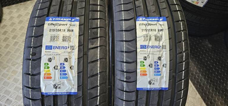 215 55 18   2 x NEW!! tyres Triangle Effe X Sport All Seasons