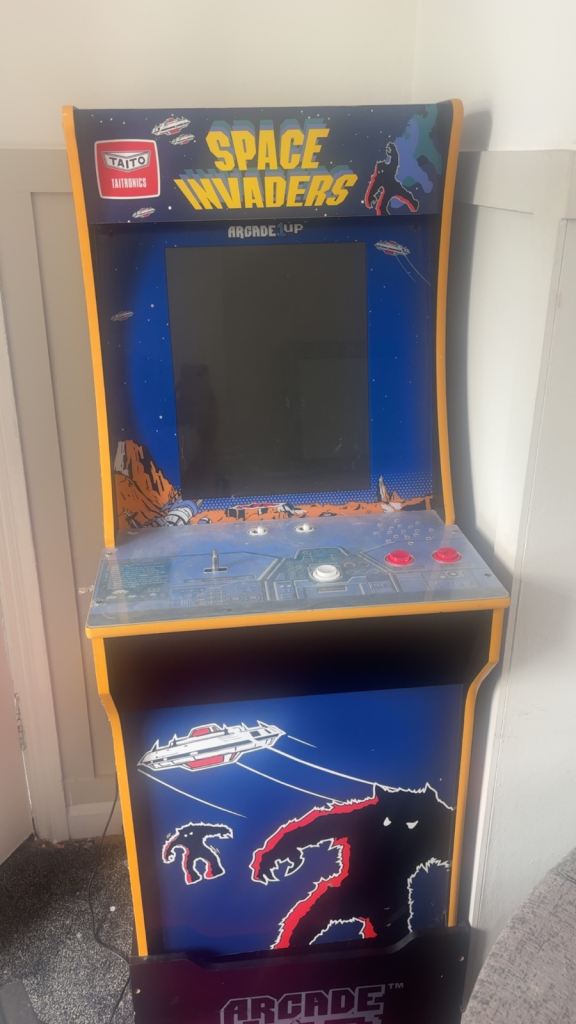 Arcade1Up Space Invaders Arcade Machine – Fair Condition