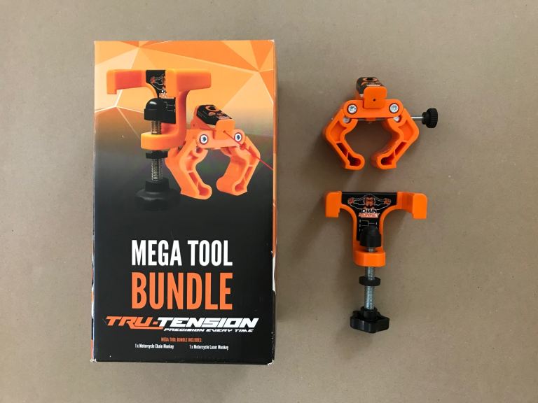TRU-TENSION MOTORCYCLE CHAIN MONKEY & LASER MONKEY BUNDLE