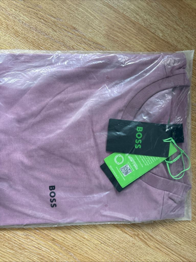 Boss Men’s Short Sleeve T Shirt Medium Purple Size M