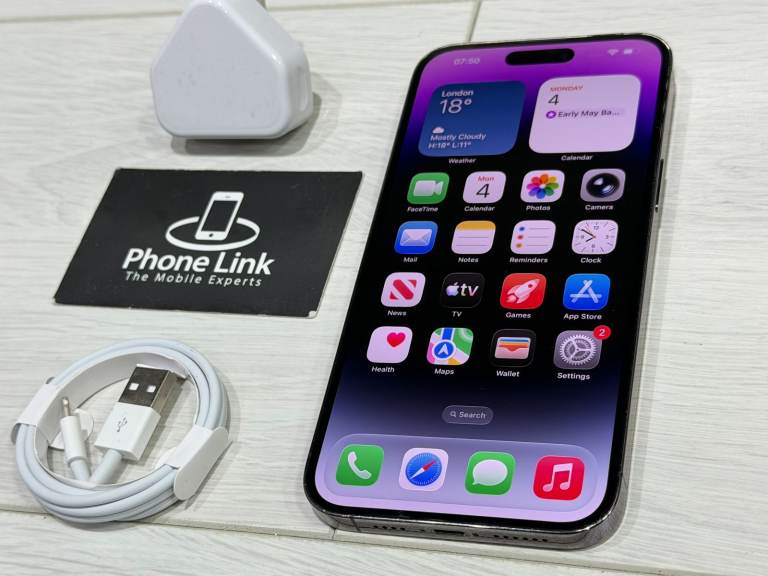 📱Deep Purple Apple iPhone 14 Pro Max 128GB Unlocked All Networks + Warranty 🍎 - P1542