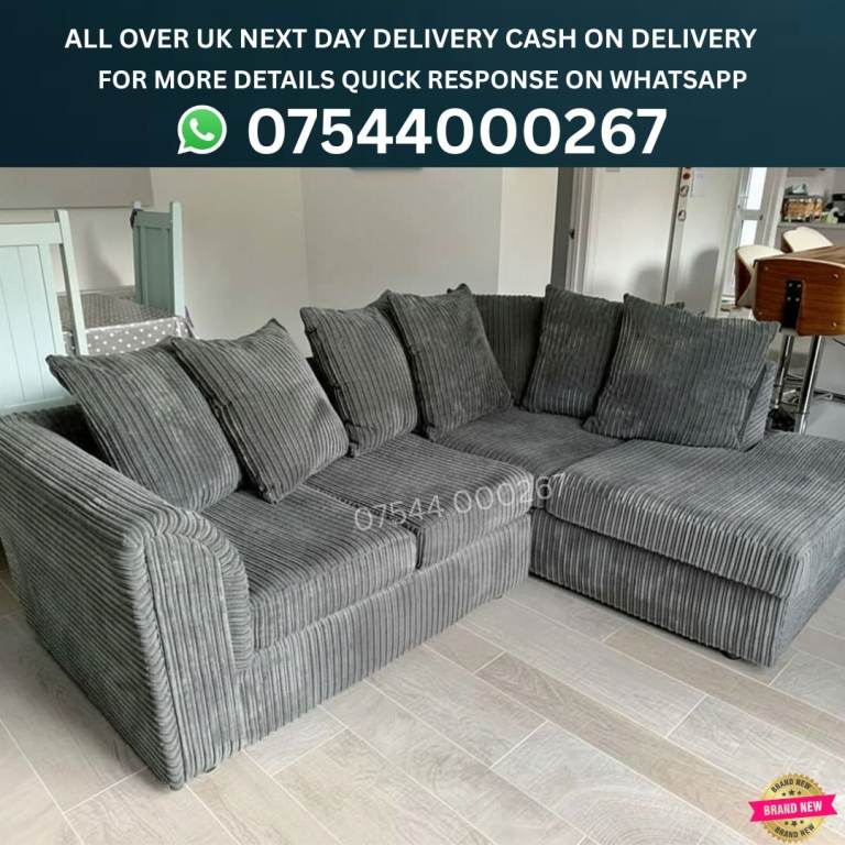 Comfort Fabric Sofa – New Condition | Delivery Can Be Arranged