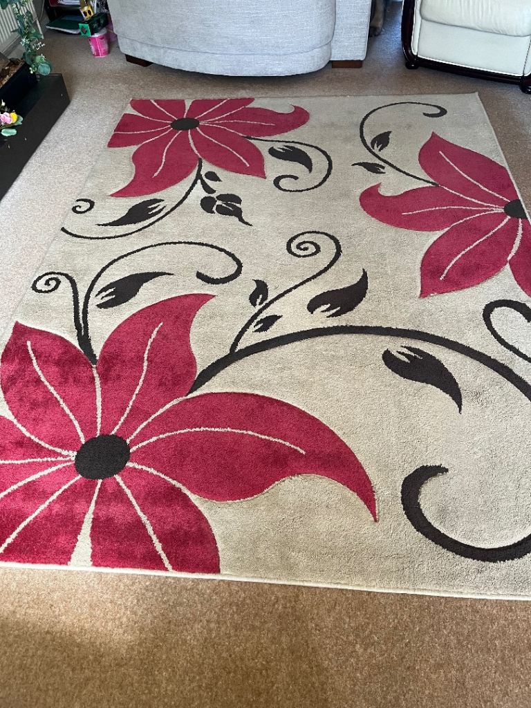Beautiful Large Beige Rug