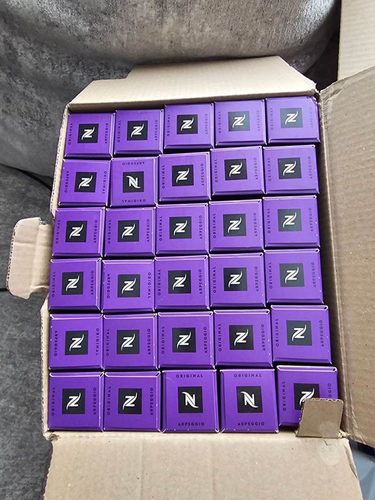Nespresso Capsules Lilac – Arpeggio – Original Nestle – Espresso Coffee £7 per sleeve. 
