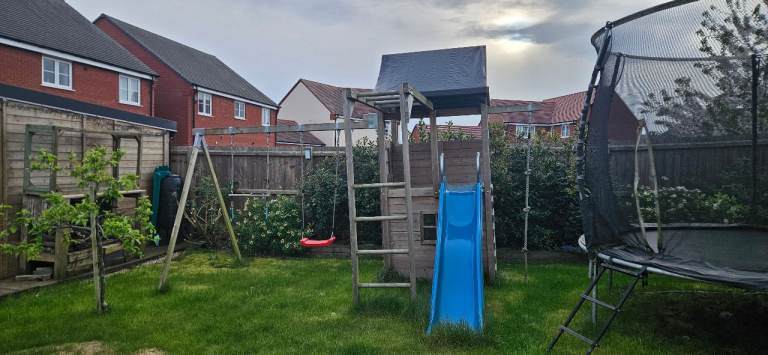 Kids play set with Slide abd Swing