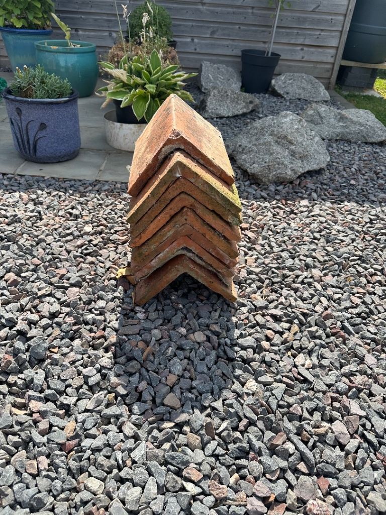 Reclaimed Ridge Tiles  8 Red Clay