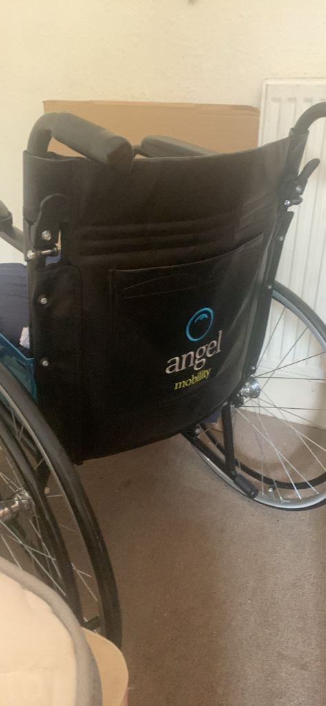 Angel Mobility Wheelchair - Blue, As Good As New