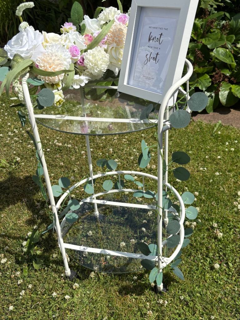 We tied the knot you take a shot drinks trolley