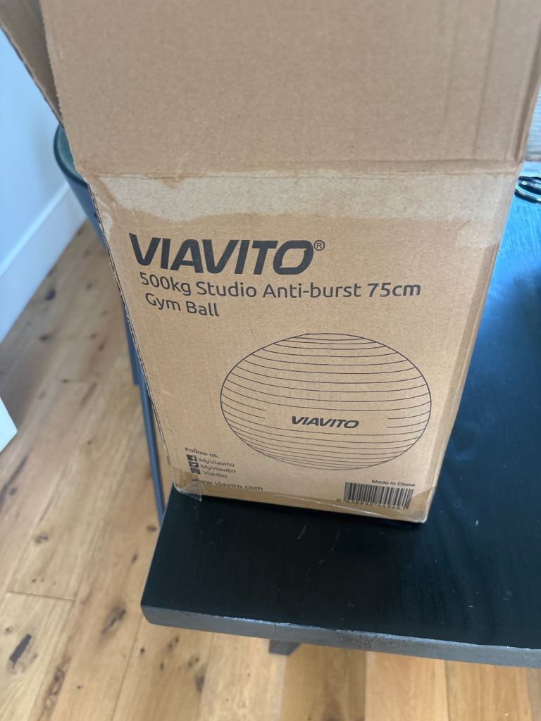 VIAVITO 75cm Anti-burst Gym Ball - Brand New
