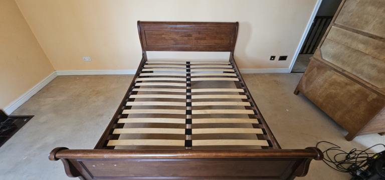 Cherry Wood Bed Frame - King Size