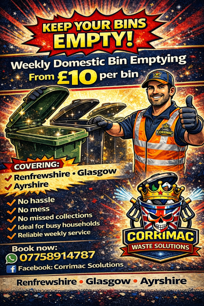 Wheelie bin emptying