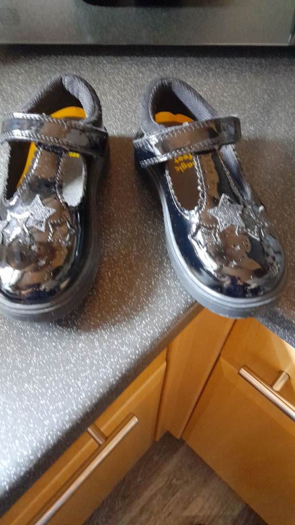 Girl patten school shoes