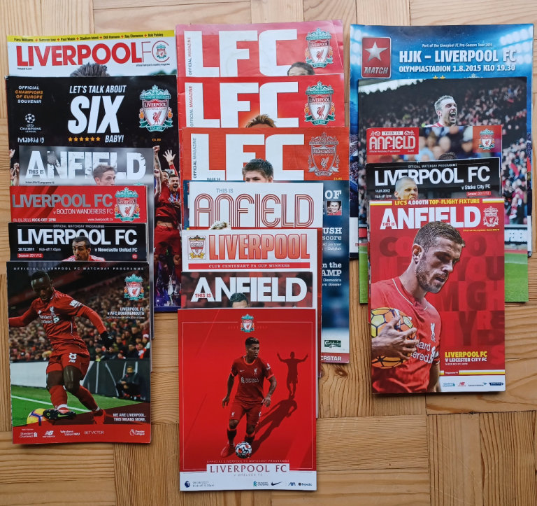 Liverpool FC programmes