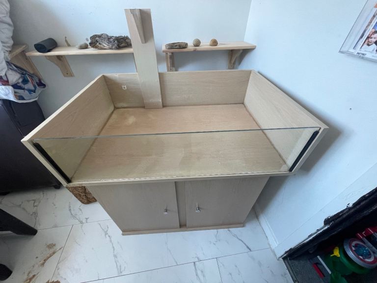 Tortoise enclosure and cupboard 