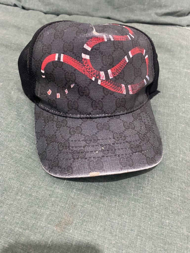 Gucci Snake Print Baseball Cap – Good Condition