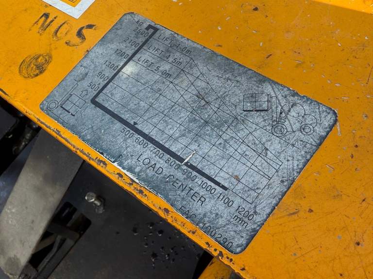 2017 REG HALLA GAS FORKLIFT TRUCK 2.5 TON