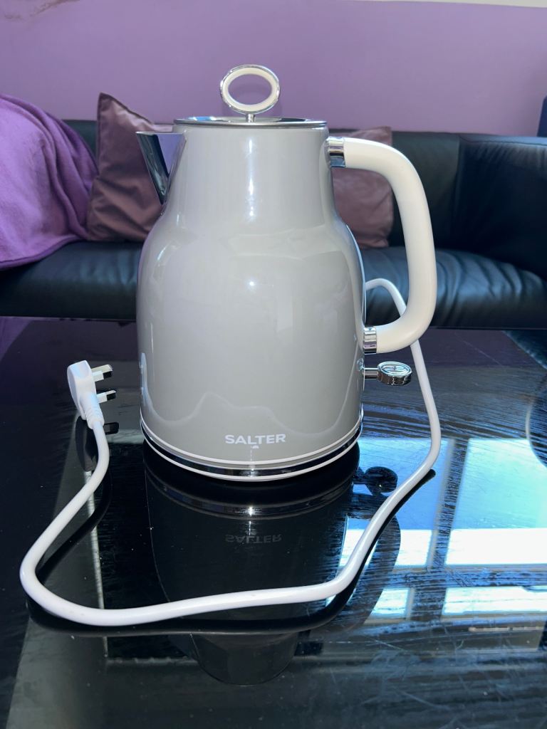 Salter Retro Grey 1.7L Kettle Vintage Design Great Condition