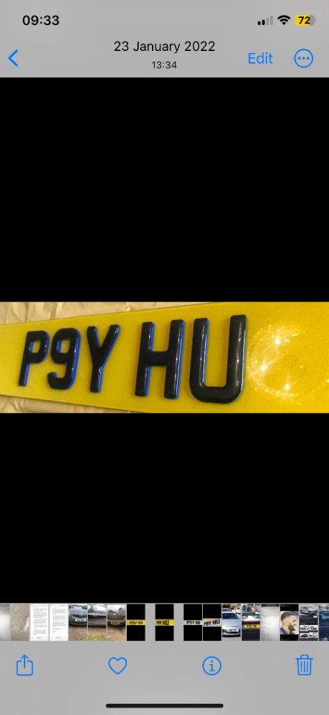 Private number plate- PAY HU