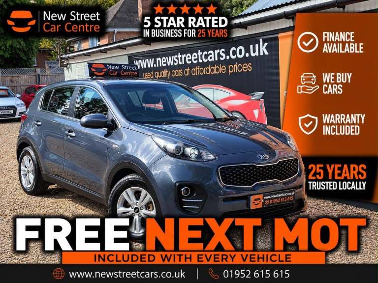 2017 Kia Sportage 1.7 CRDi 1 Euro 6 (s/s) 5dr ESTATE Diesel Manual