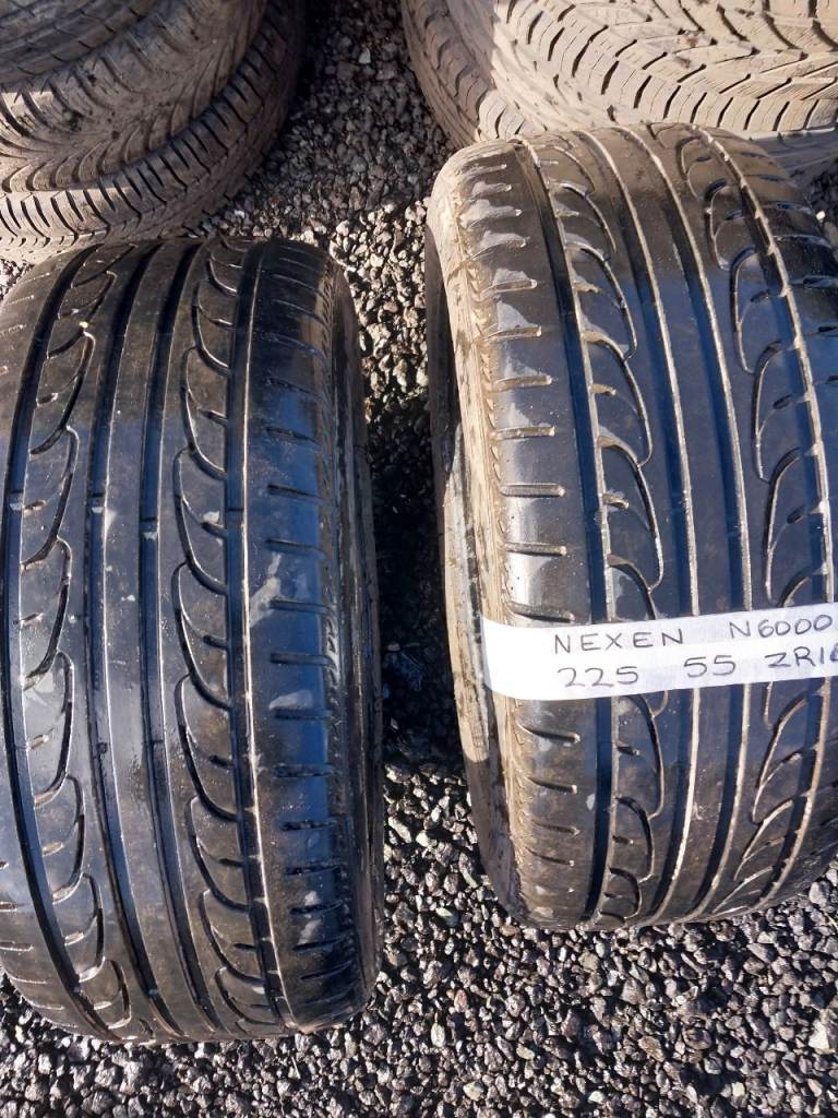 225 55 ZR16 Nexen N6000 - set of 2 part worn tyres 
