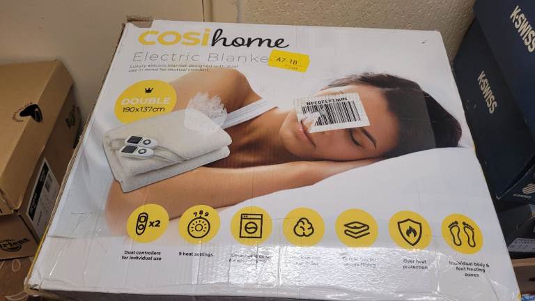 Cosi Home Electric Blanket Size Double In Cream 