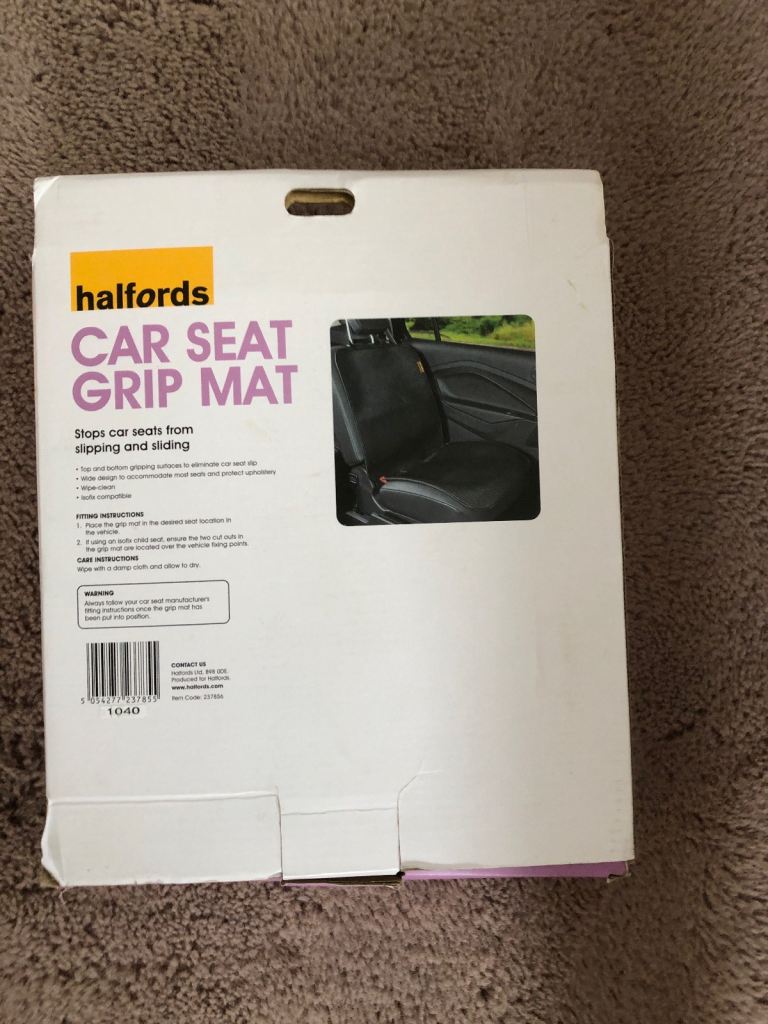 Car seat grip mat
