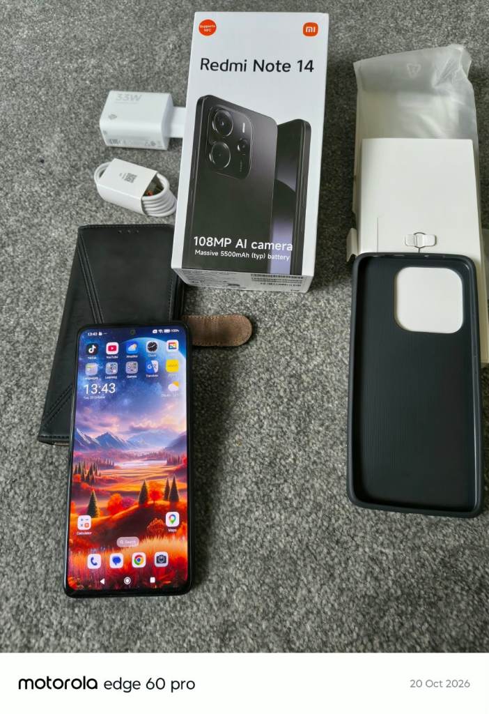Xiaomi Redmi Note 14 128GB, 108mp camera dual sim unlocked Mint ...
