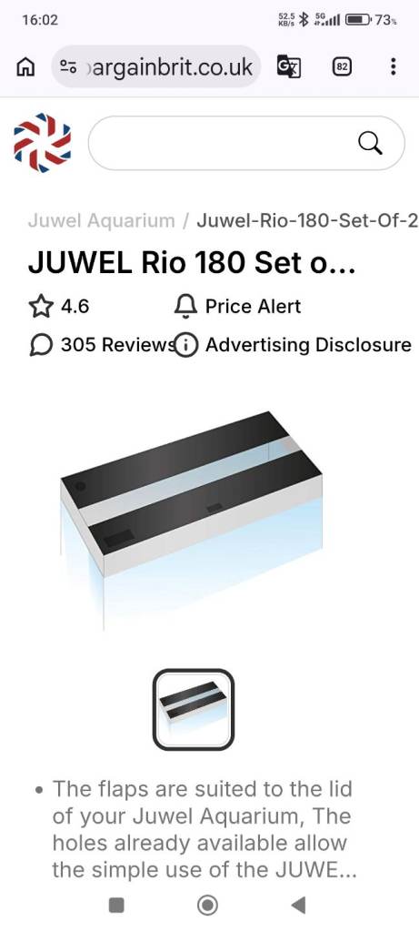 Juwel 180 rio light and 2 flaps