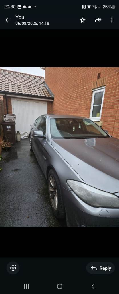 BMW, 5 SERIES, Saloon, 2011, Manual, 1995 (cc), 4 doors (Non-Runner)