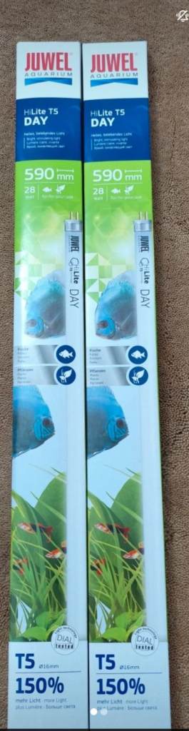 2x JUWEL HiLite T5 DAY Aquarium Tubes - 590mm