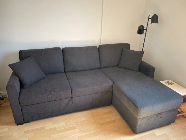 Habitat Reagan Sofa Bed with Storage (Charcoal) - COLLECTION ONLY