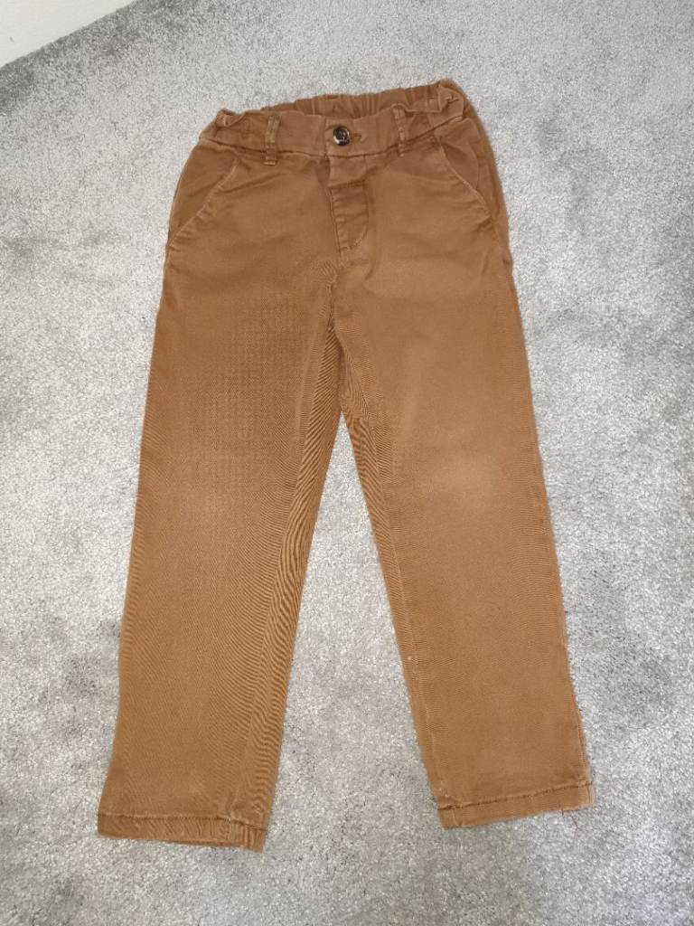 Next Brown Coloured Boys Chinos (2-3 years)