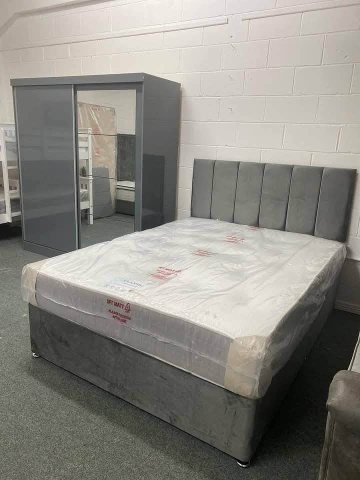 📦 Double Divan Bed + Mattress 🚚 Storage Option Available – Order Now