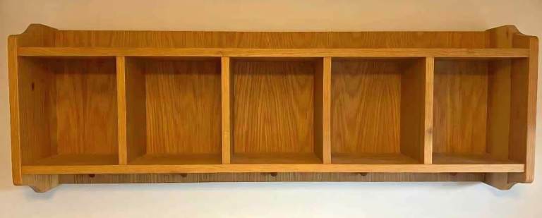 Solid Oak Wall Shelf unit