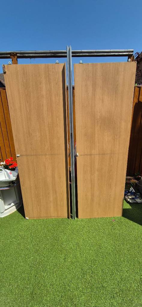 Sliding door with top runner for camper caravan motorhome boat.