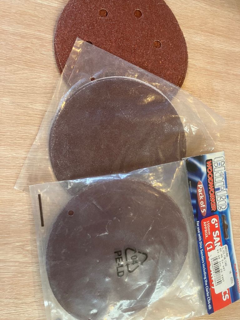 BATT-EQ 6" Sanding Discs - 2 Pack of 5, New and some additional 
