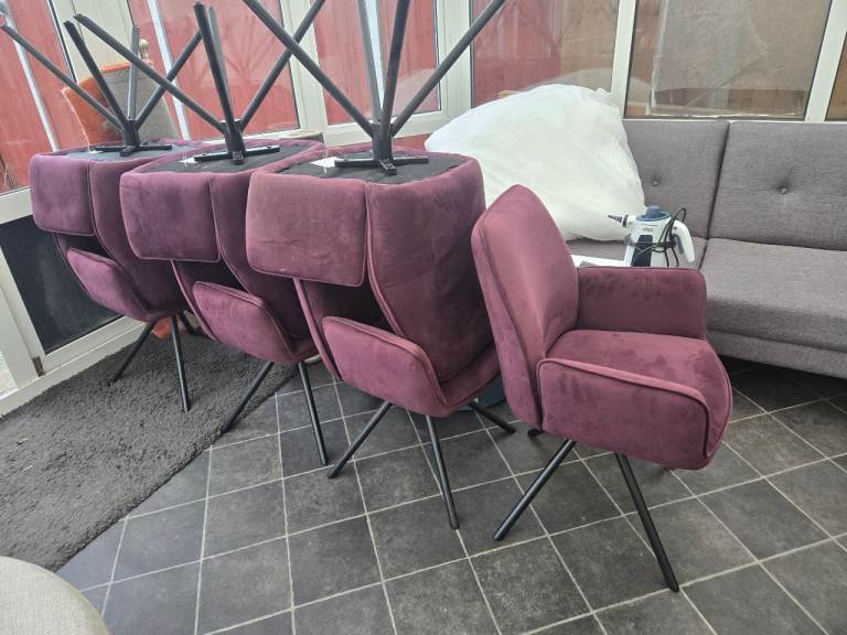 Velvet chairs