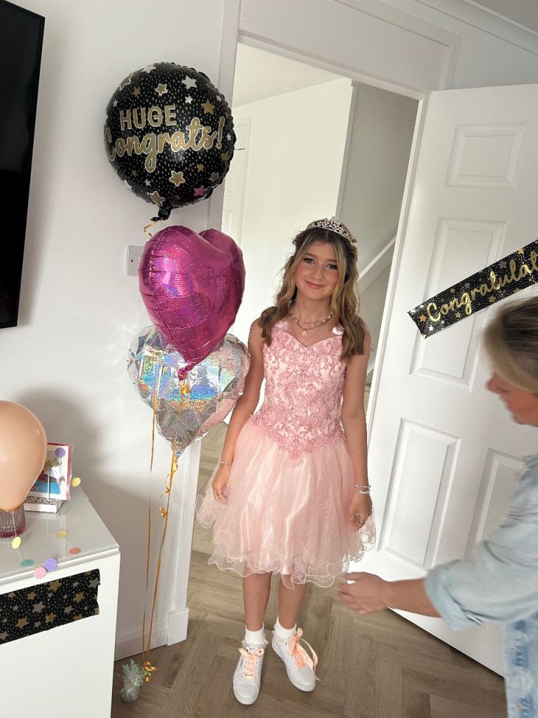 Bush pink prom dress 