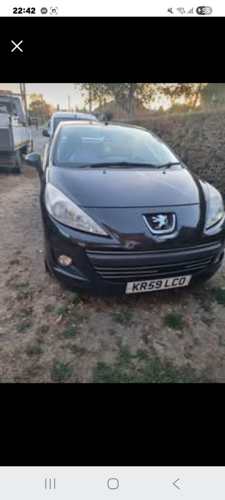 Peugeot, 207, Convertible, 2010, Manual, 1598 (cc), 2 doors