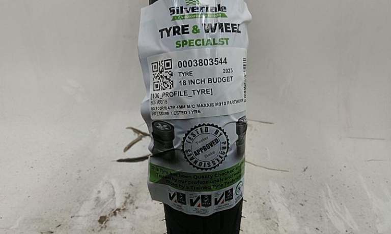 80/100r18 47p 4mm M/C Maxxis M910 Partworn Pressure Tested Tyre