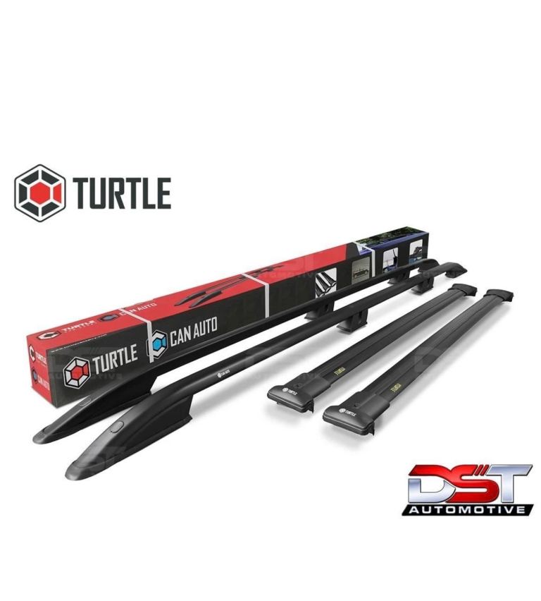 Turtle Roof Rails/Bars for VW Caddy Maxi (Black)