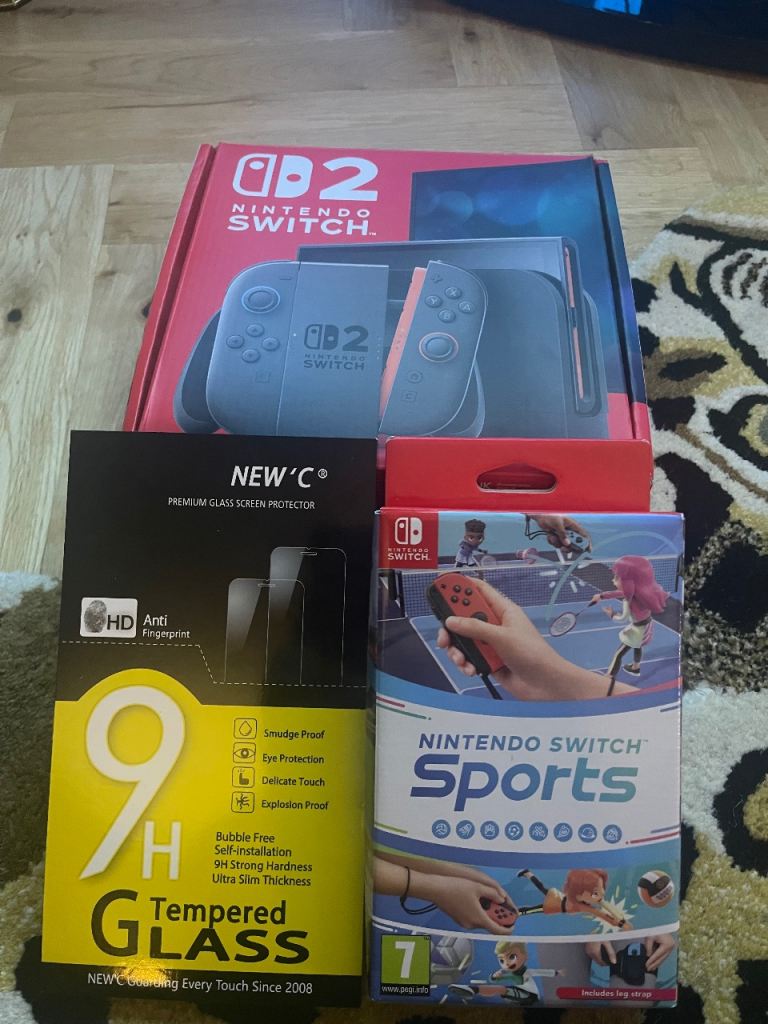 Nintendo Switch Console with Sports Game and Screen Protector
