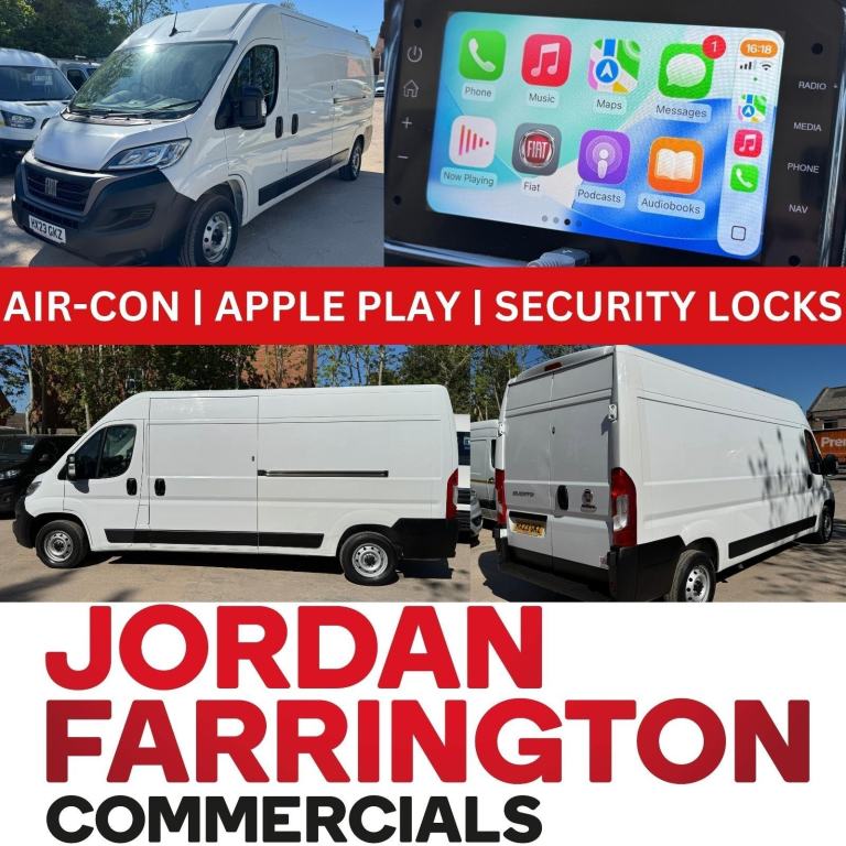 2023 23 reg FIAT DUCATO LWB L3 H2 BUSINESS PRO PANEL VAN EURO 6 *** AIR-CON ***
