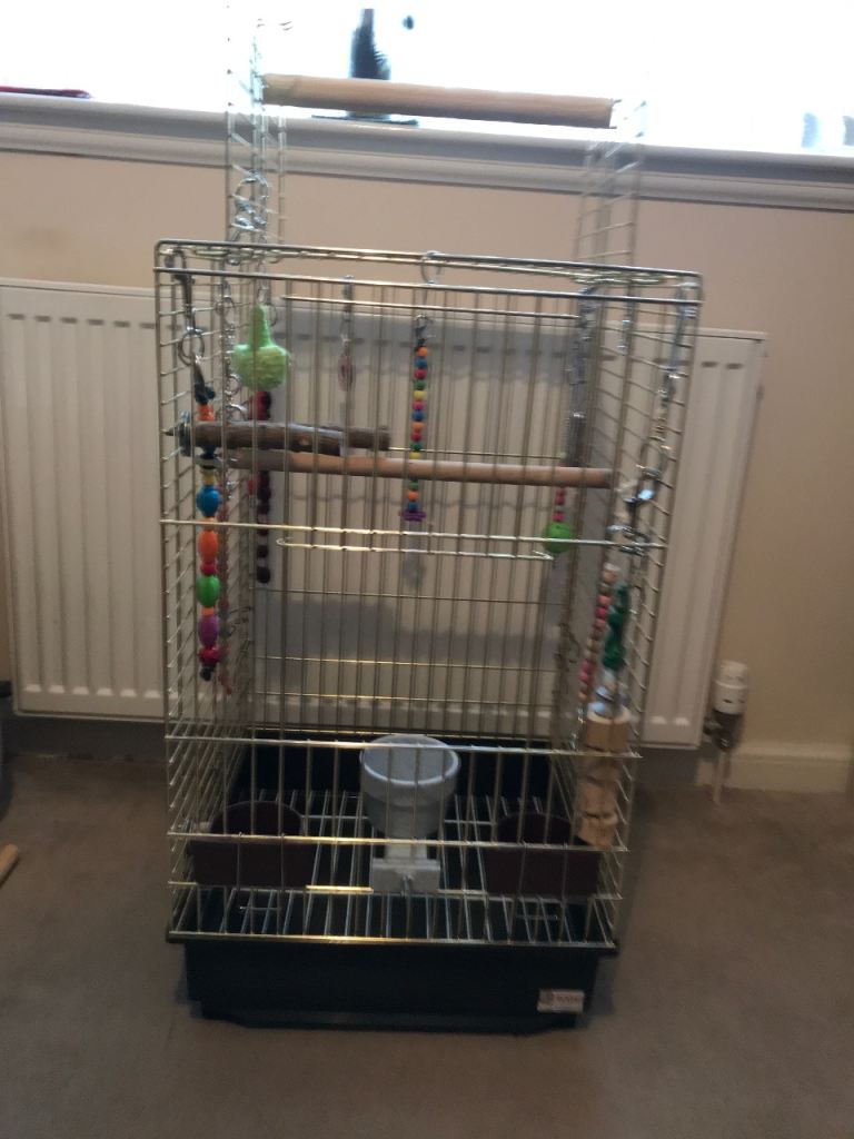 Bird cage with pullout tray