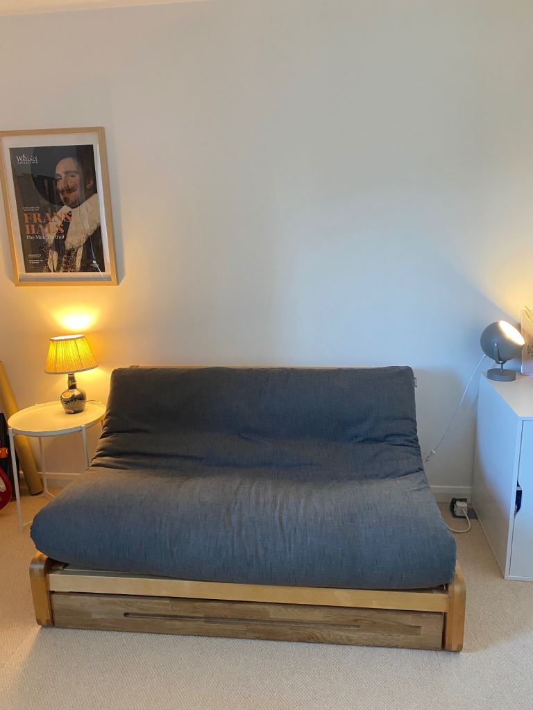 Futon Company Loop 2-Seater Sofa Bed and under bed storage 