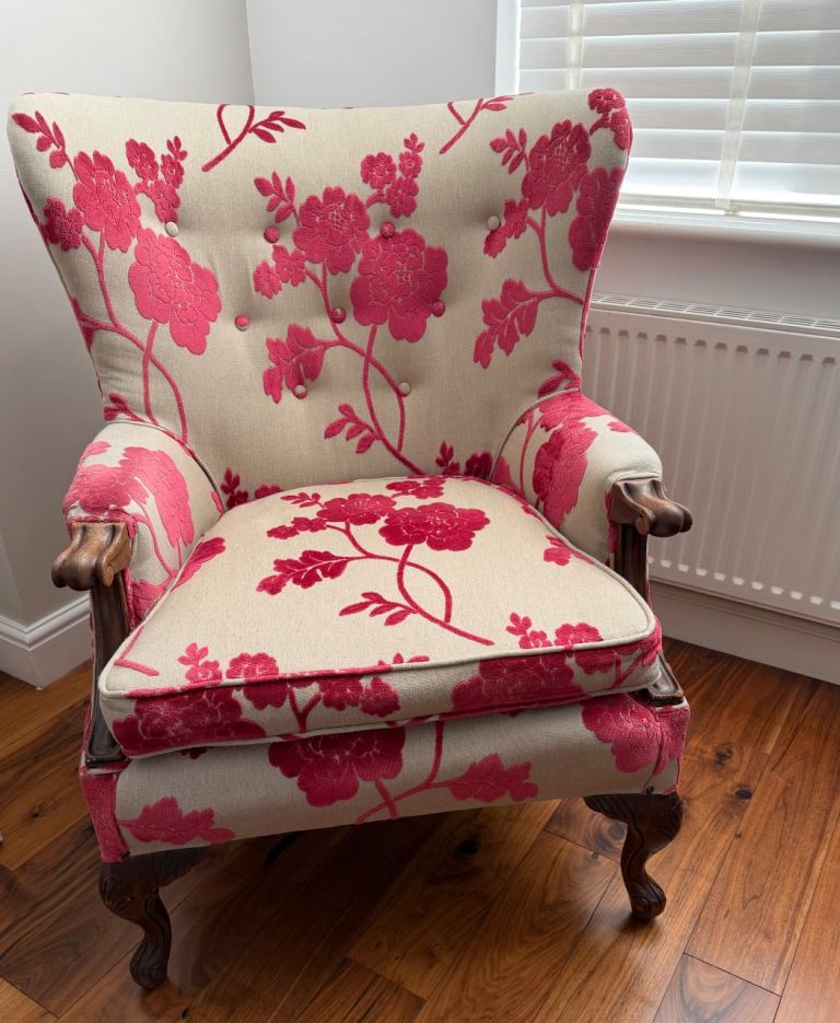 Laura Ashley fabric covered chair reduced £60
