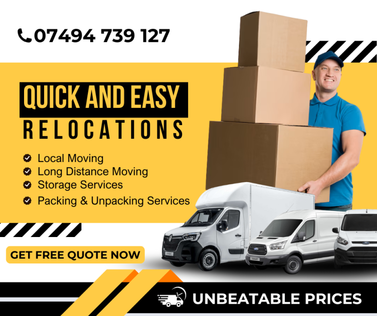 24/7 HOUSE /OFFICE/FLAT REMOVALS MAN & LUTON VAN RENT DELIVERY MOVING DUMP CLEARANCE, BIKE RECOVERY
