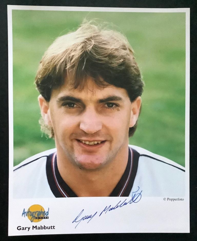 Football Memorabilia Gary Mabbutt Spurs Westminster Autographed Editions Signed Photo Tottenham